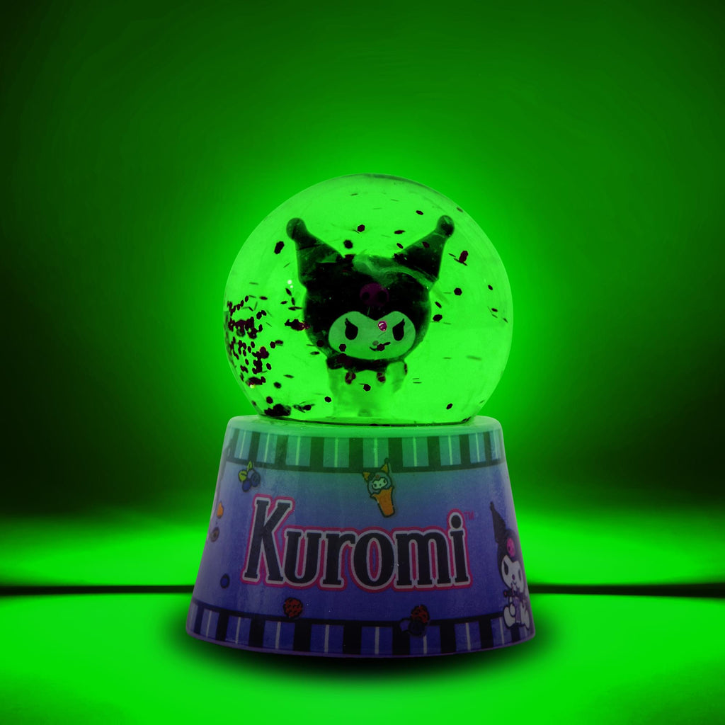 Sanrio Kuromi Mini Light-Up Snow Globe | 3 Inches Tall