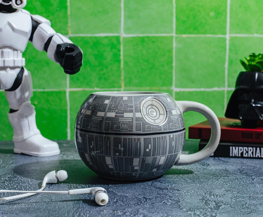 Star Wars Death Star 3D Sculpted Ceramic Mug | Holds 20 Ounces