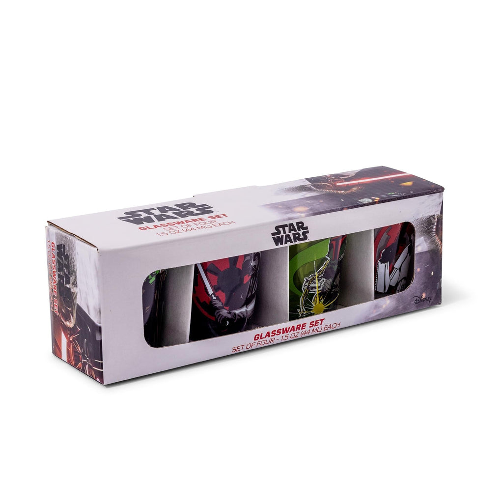 Star Wars Character Portraits 2-Ounce Mini Shot Glasses | Set of 4