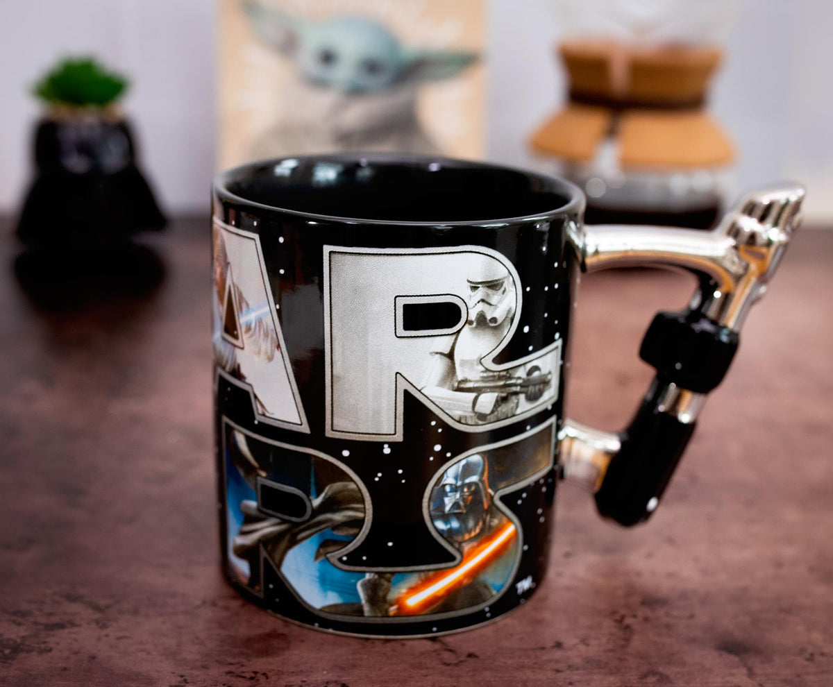 Star Wars Lightsaber Handle Ceramic Mug | Holds 20 Ounces