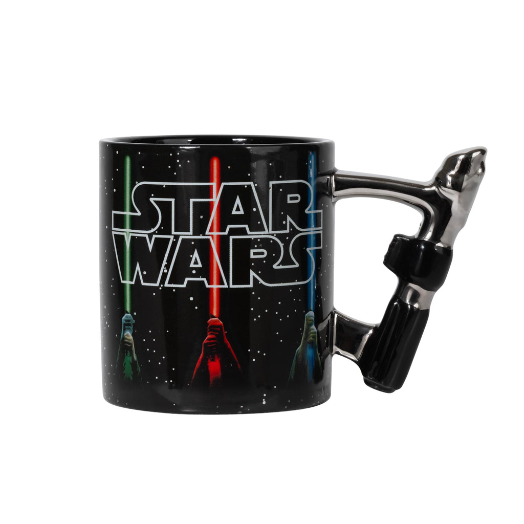 Star Wars Lightsabers Ceramic Mug With Sculpted Handle | Holds 20 Ounces