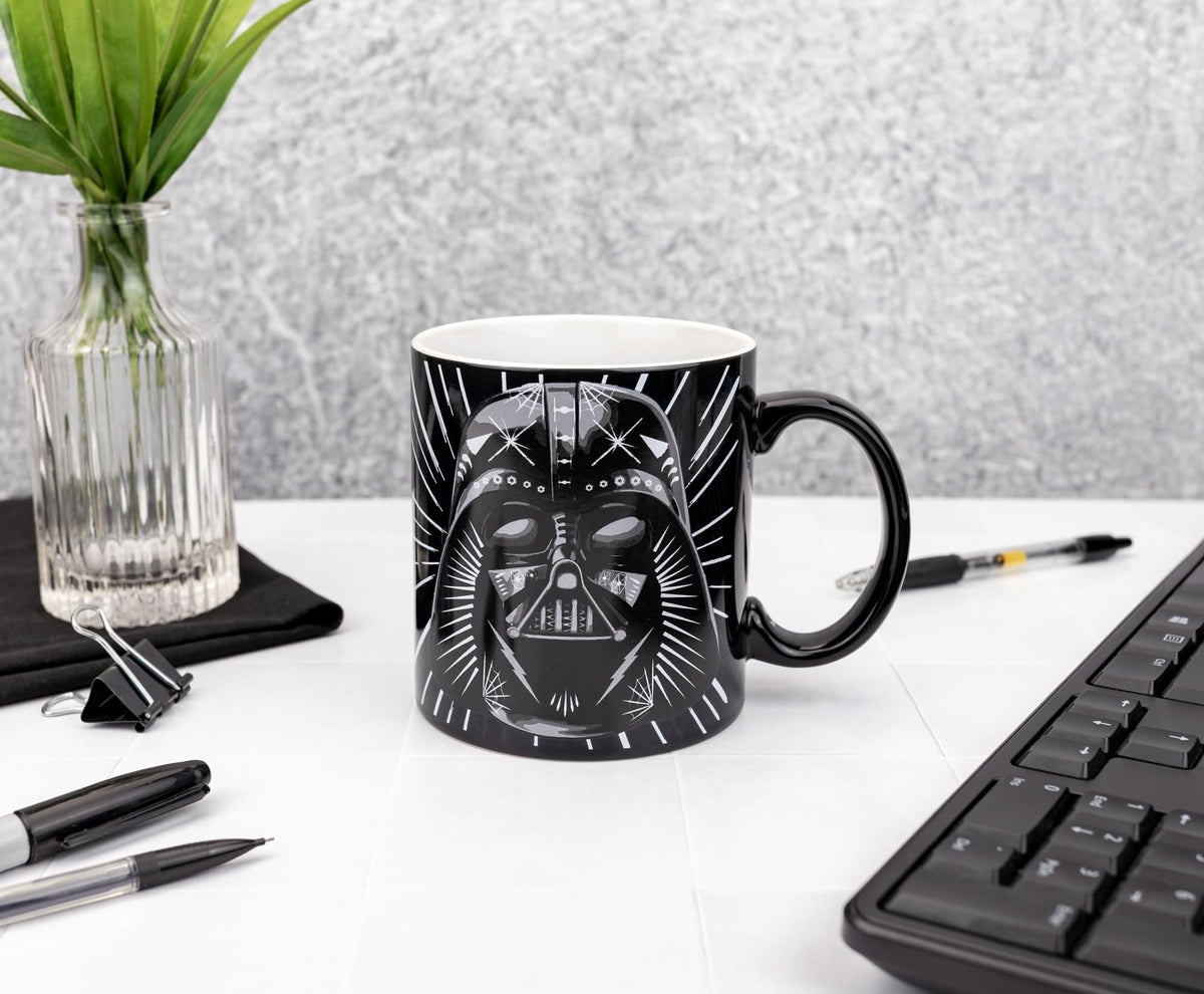 Star Wars Darth Vader and Stormtrooper Decorative Masks 20-Ounce Ceramic Mug