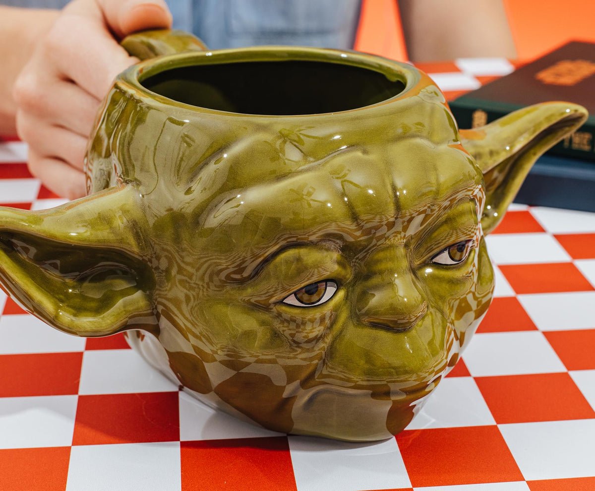 Star Wars Yoda Sculpted Ceramic Mug | Holds 24 Ounces