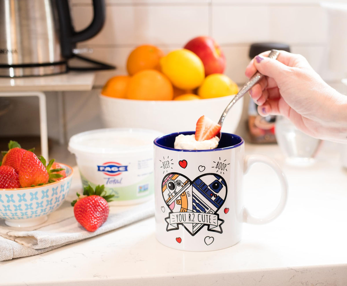 Star Wars "You R2 Cute" Ceramic Coffee Mug | Holds 20 Ounces | Toynk Exclusive