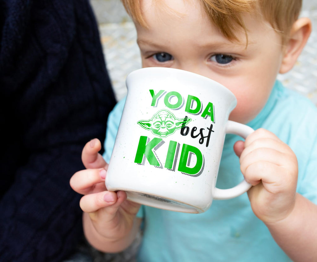 Star Wars "Best Dad" Darth Vader & "Yoda Best Kid" Ceramic Camper Mug | Set of 2