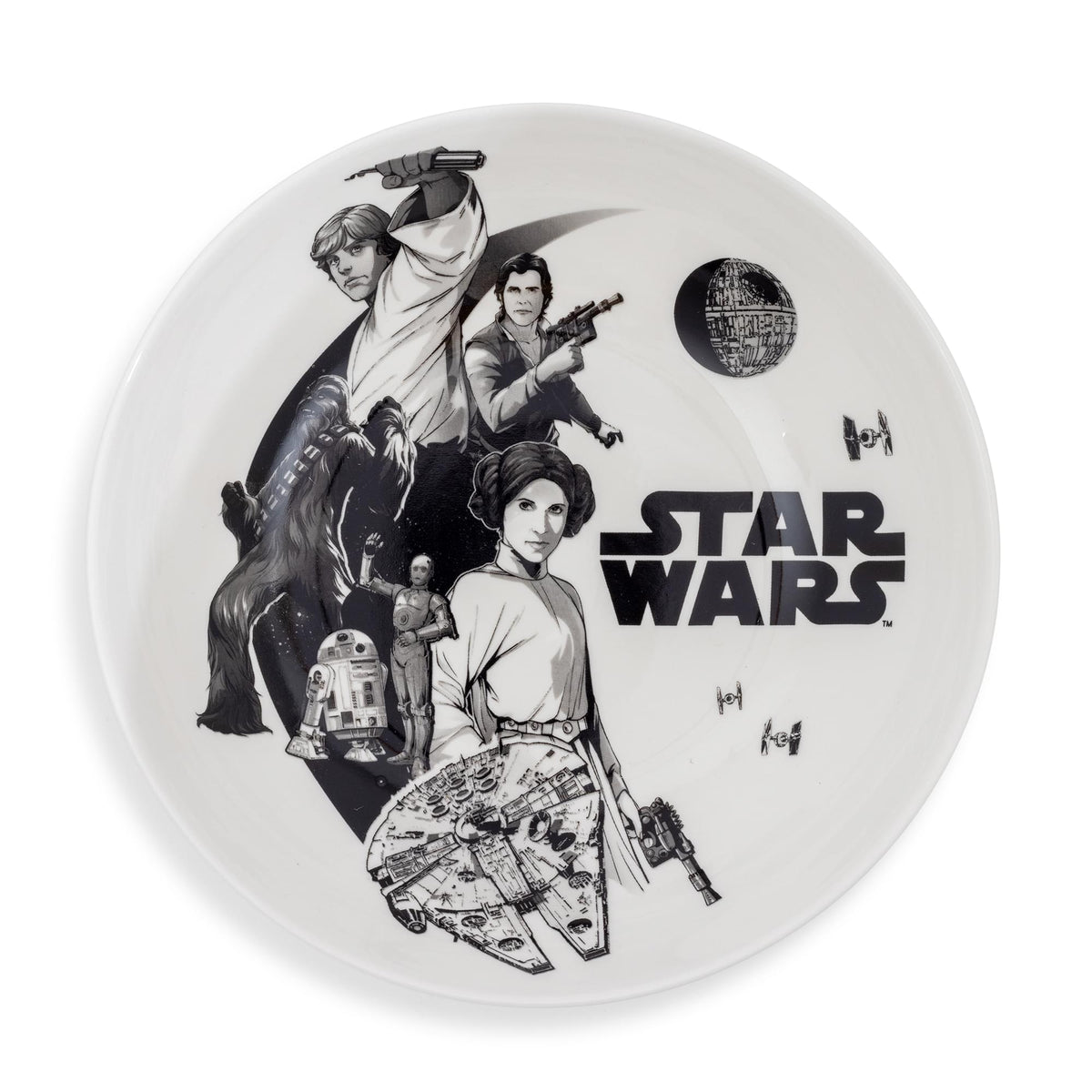 Star Wars Collage 9-Inch Ceramic Coupe Dinner Bowl