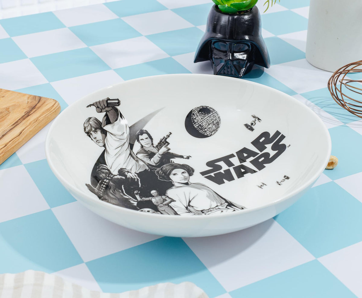 Star Wars Collage 9-Inch Ceramic Coupe Dinner Bowl