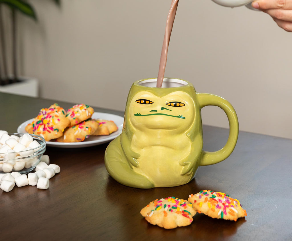 Star Wars Jabba The Hutt 3D Sculpted Ceramic Mug | Holds 20 Ounces