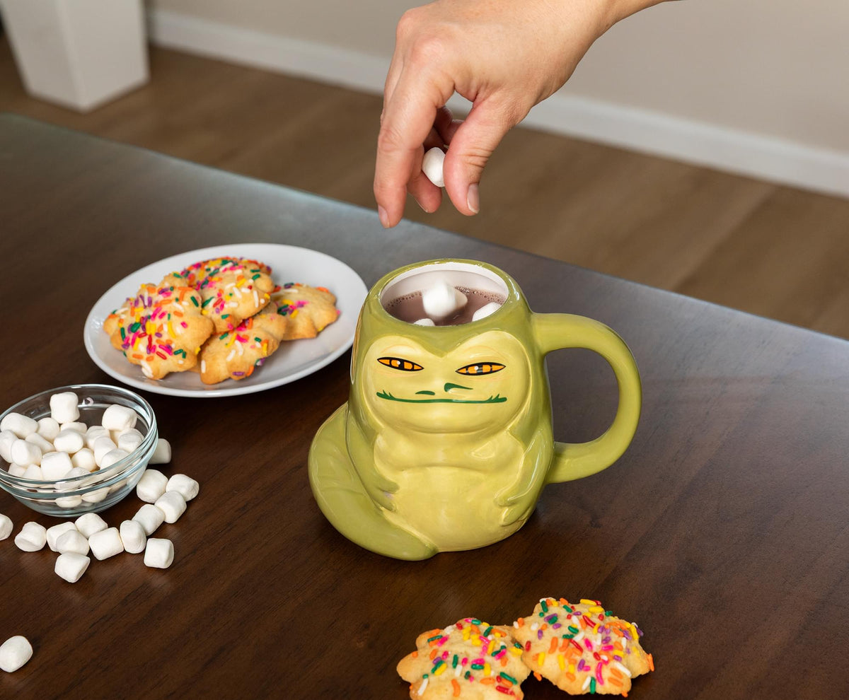 Star Wars Jabba The Hutt 3D Sculpted Ceramic Mug | Holds 20 Ounces