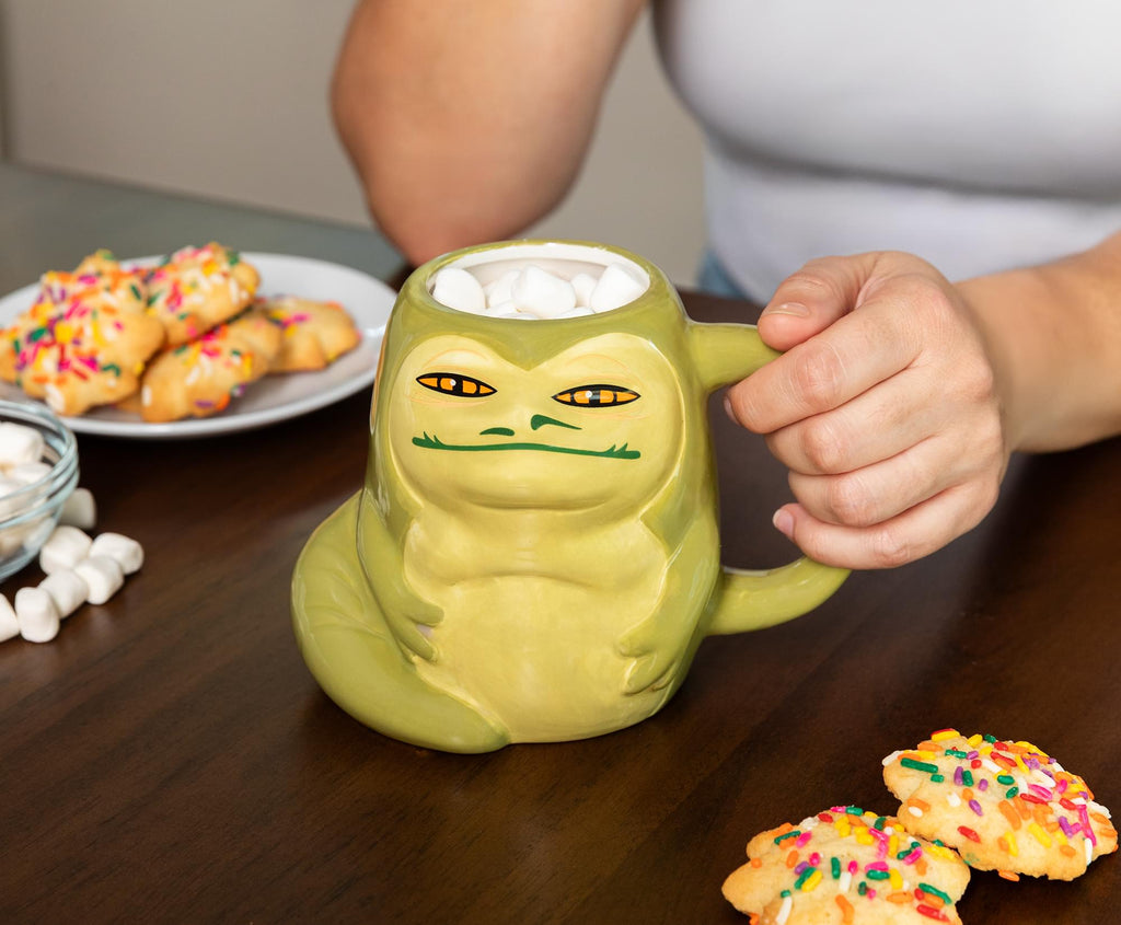 Star Wars Jabba The Hutt 3D Sculpted Ceramic Mug | Holds 20 Ounces