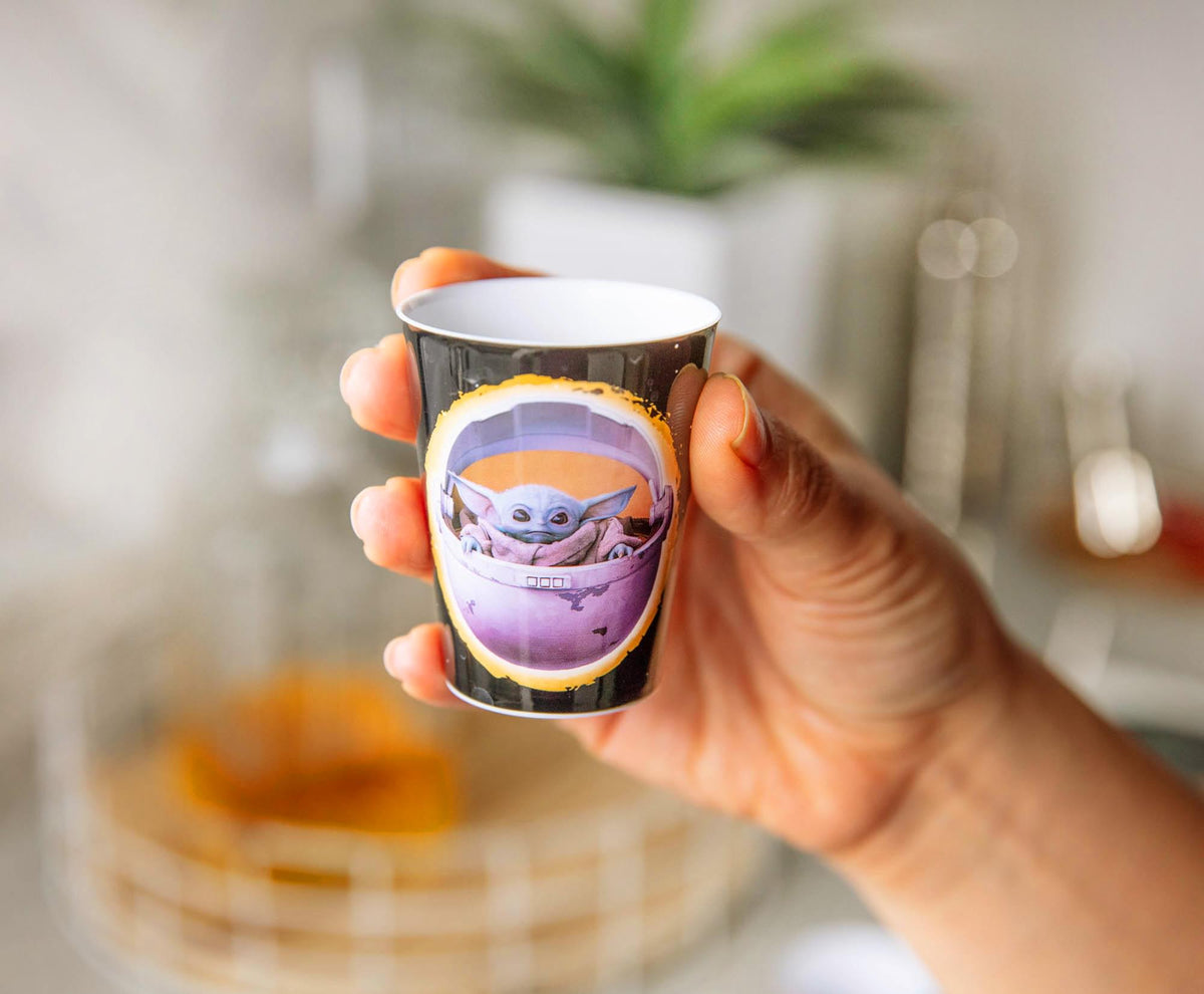 Star Wars: The Mandalorian 1.5-Ounce Plastic Mini Cups | Set of 4