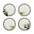 Star Wars: The Mandalorian Mando and Grogu 4-Piece 8-Inch Dinner Plate Set