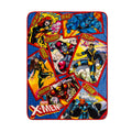 Marvel X-Men Character Cards Raschel Throw Blanket | 45 x 60 Inches