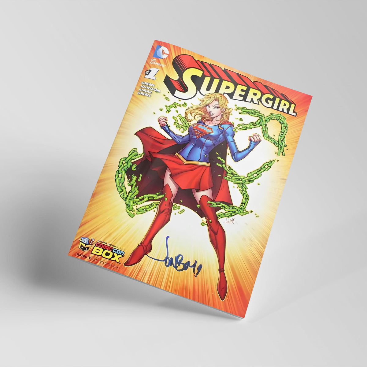 DC Comics Supergirl #1 | Comic Con Box Color Cover | AUTOGRAPHED - Jonboy Meyers