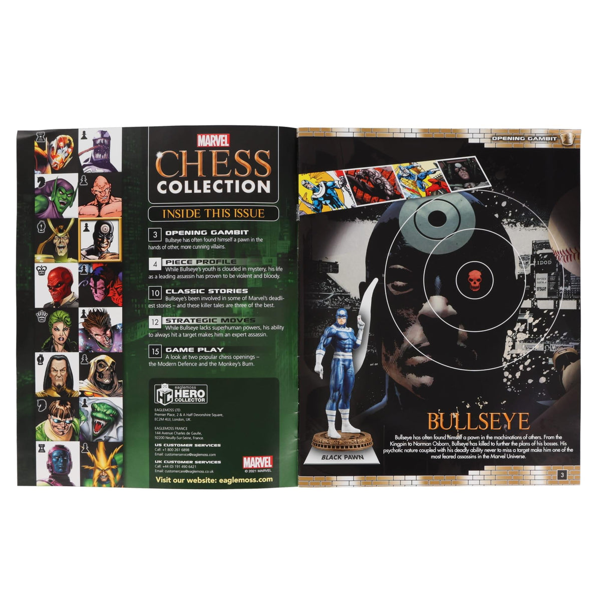 Marvel Chess Collection #28 Bullseye (Pawn) | Magazine Only