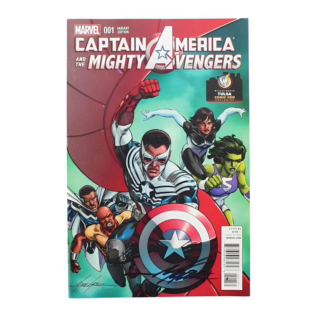 Marvel Comics Captain America & The Mighty Avengers #001 | AUTOGRAPHED - Mike Grell