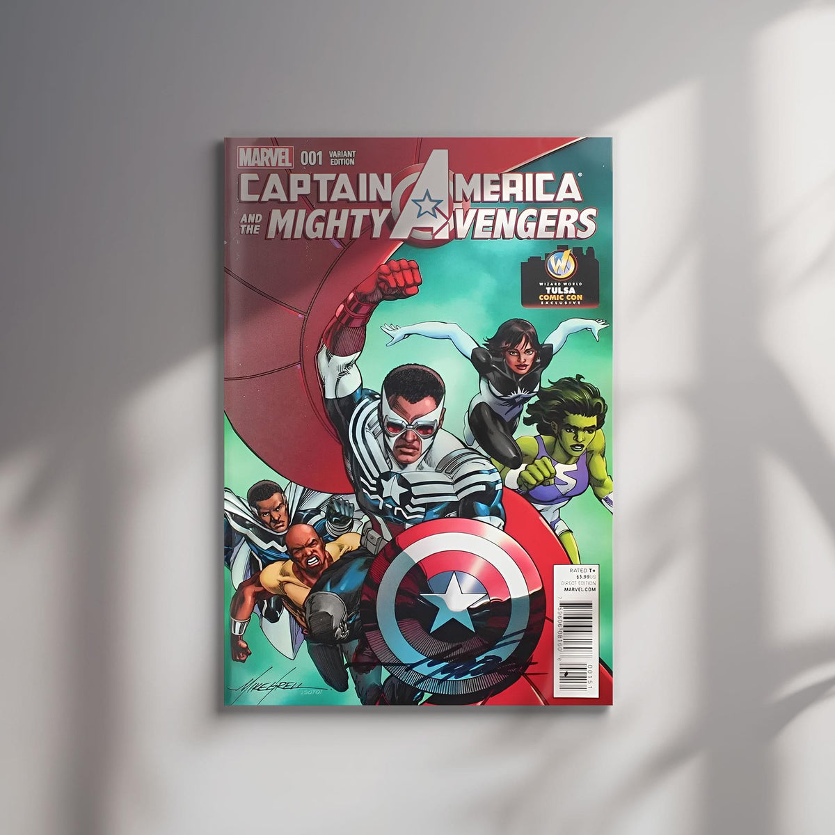 Marvel Comics Captain America & The Mighty Avengers #001 | AUTOGRAPHED - Mike Grell