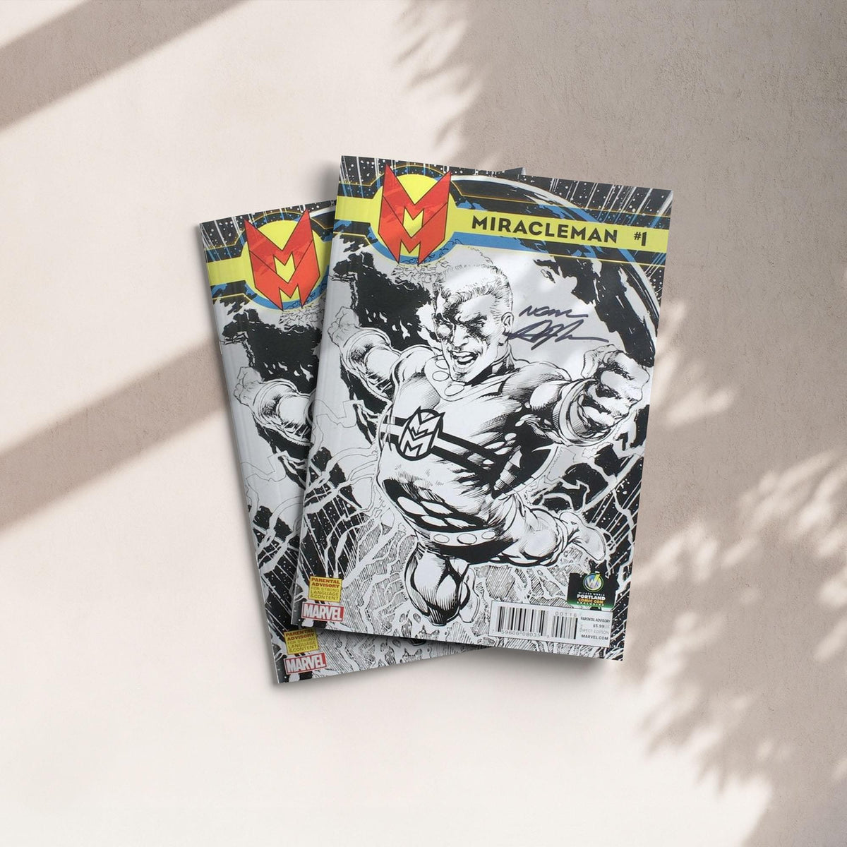 Marvel Comics Miracleman #1 | WW Portland B&W Cover | AUTOGRAPHED - Neil Adams
