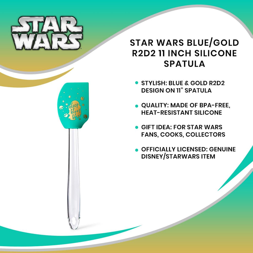 Star Wars Blue/Gold R2D2 11 Inch Silicone Spatula