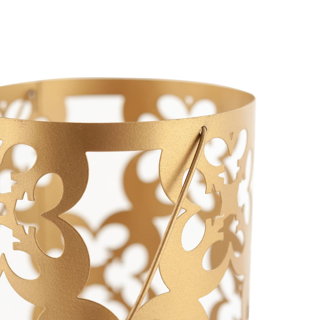 Star Wars Gold Stamped Lantern | Rebel Symbol Clusters | 11.5 Inches Tall