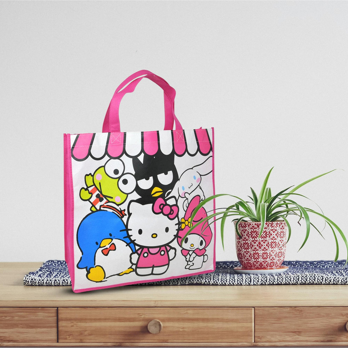 Sanrio Hello Kitty and Friends Eco Friendly Tote Bag | 15" x 5.5" x 13.5"