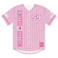 Barbie Pink Striped Baseball Jersey