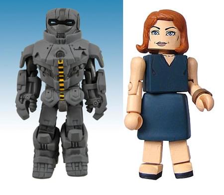 Marvel Minimates Series 35 Hammer Drone & Pepper Potts