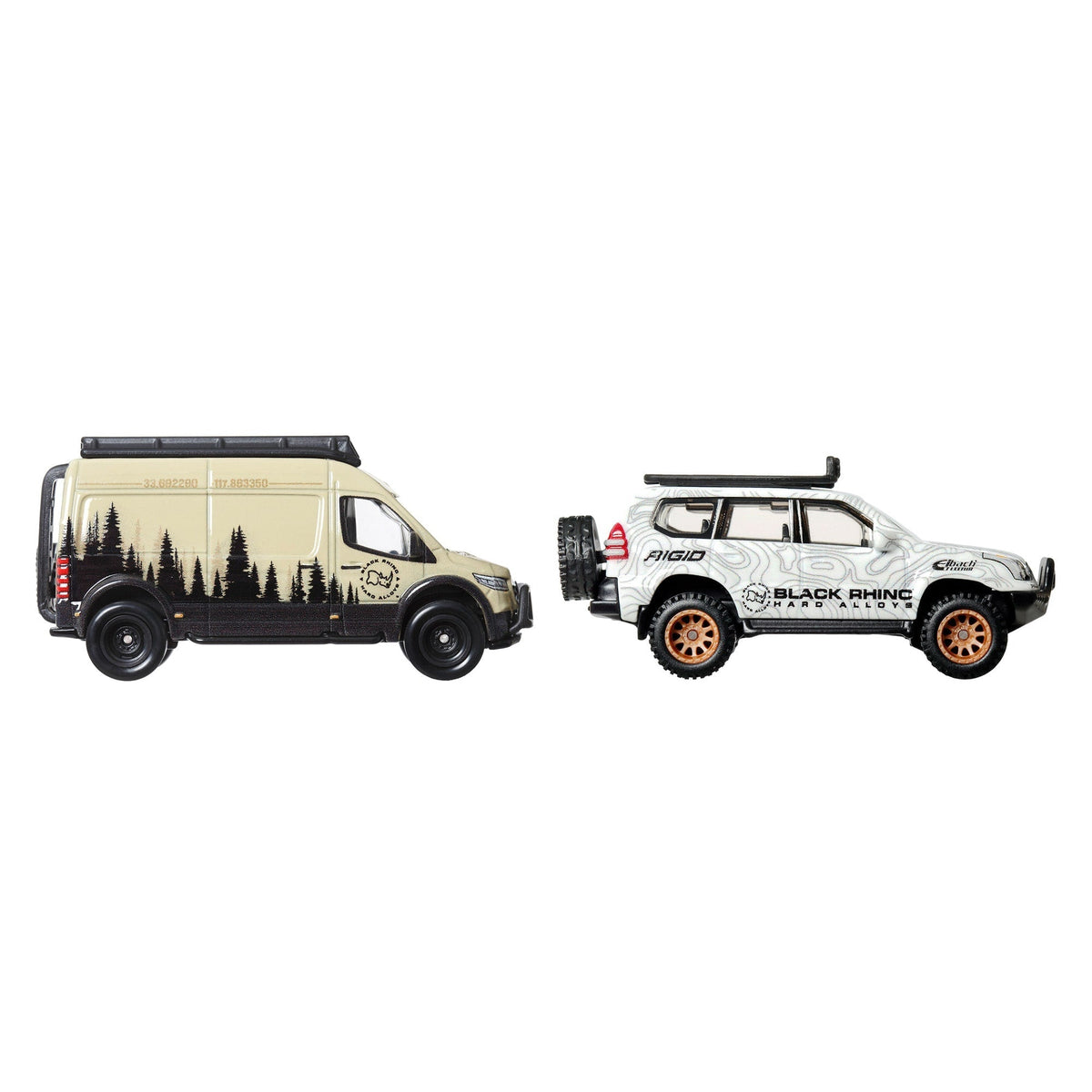 Hot Wheels Premium Car Culture 2-Pack - '05 Toyota Land Cruiser Prado & Mercedes Benz Sprinter Tourer