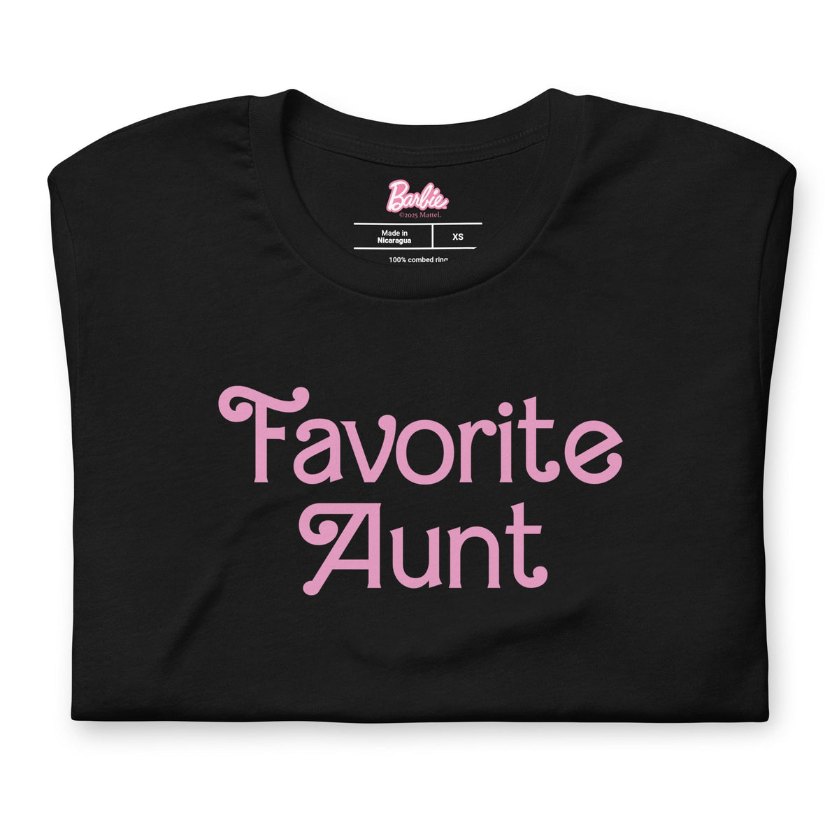 Barbie Favorite Aunt Black T-Shirt