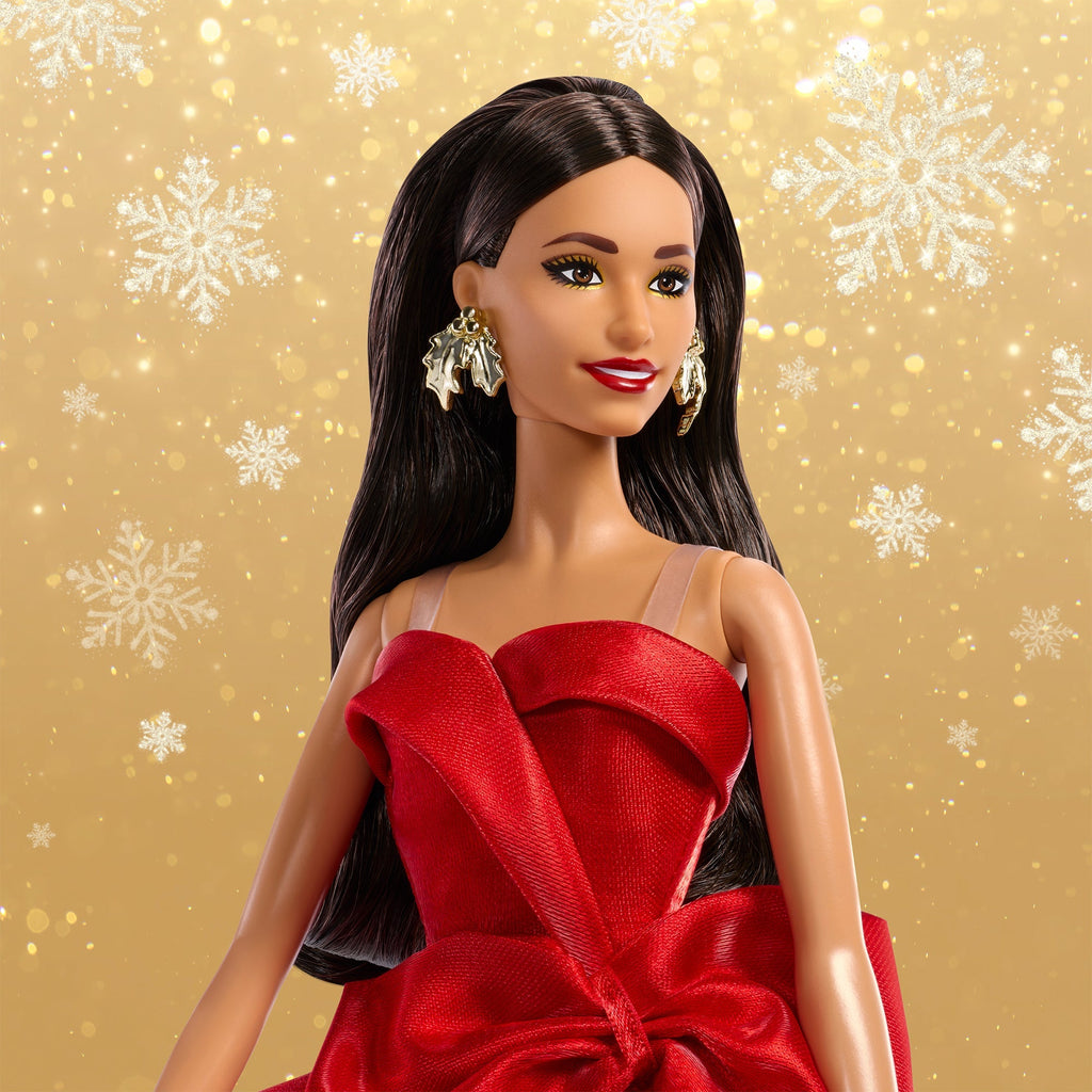 Barbie Signature 2026 Holiday Barbie Doll with Brown Hair